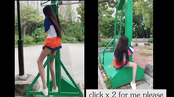 t. Asian young babe long legs 18yo